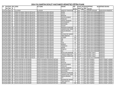 2014 Yılı Hizmet İ&ccedil;i Eğitim Planı
