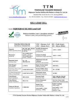 KELI SQB-A LOAD CELL - TTM Teknoloji Tasarım Merkezi