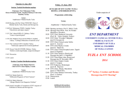ENT DEPARTMENT TUZLA ENT SCHOOL