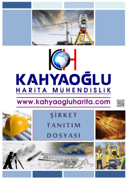 TANITIM DOSYASI - kahyaoğlu harita