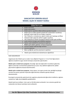 Model U&ccedil;ak Kursu