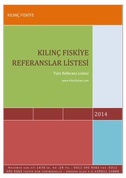 kılın&ccedil; fıskiye referanslar listesi