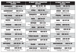 14 MART 2014 CUMA SEYHAN ) .0 1) .0!/&frac34; SEYHAN 16 MART