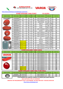 &Uuml;r&uuml;n Fiyat Listesini g&ouml;rmek i&ccedil;in tıklayınız.