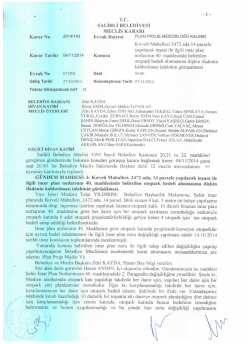 2014/143 kirveli mahallesi 2472 ada 14 parsele yapılacak inşaat ile