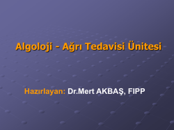 Algoloi-A&eth;r&yacute; Tedavisi - Do&ccedil;.Dr.Mert AKBAŞ,FIPP