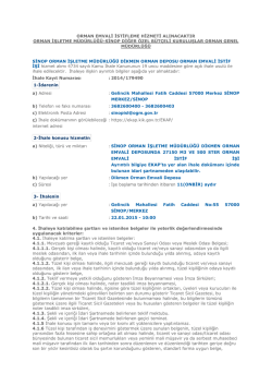 Dikmen Deposu.İstif İhale İlanı