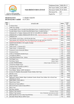 nkr-fr-13 analiz &uuml;cret listesi formu 01.07.2014