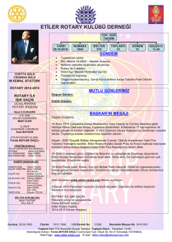 ETİLER ROTARY KUL&Uuml;B&Uuml; DERNEĞİ