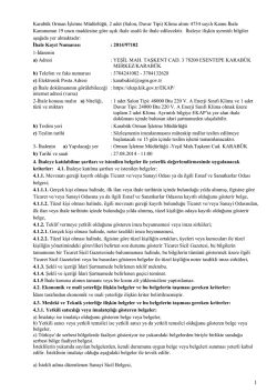 Karab&uuml;k-Klima Alım İlanı