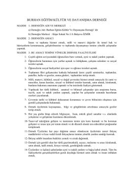 ilim k&uuml;lt&uuml;r ve sosyal yardımlaşma derneği - Burhan-Der