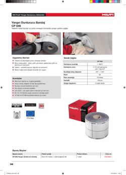 Yangın Durdurucu Bandaj CP 646