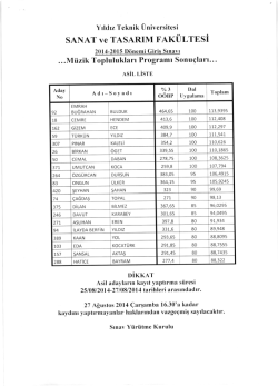 Sınav Sonu&ccedil;ları i&ccedil;in buraya tıklayın.