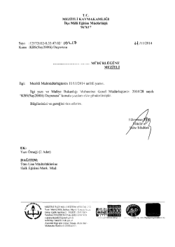 İl&ccedil;e Milli Eğitim M&uuml;d&uuml;rl&uuml;ğ&uuml; Yazısı - mersin