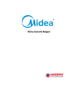 Klima Garanti Belgesi - Modern Klima Teknolojileri