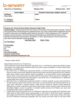 Satış Formu ve Taahh&uuml;tname S&ouml;zleşme Tarihi: Dok&uuml;man - D