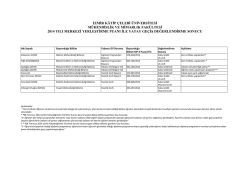 izmir kâtip çelebi üniversitesi mühendislik ve mimarlık fakültesi 2014