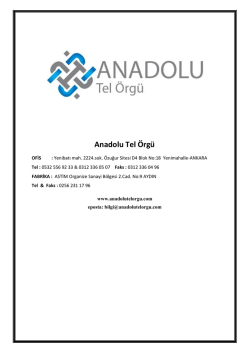 Anadolu Tel &Ouml;rg&uuml;