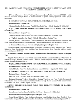 2911 Sayılı Toplantı ve G&ouml;steri Y&uuml;r&uuml;y&uuml;şleri Kanununa G&ouml;re