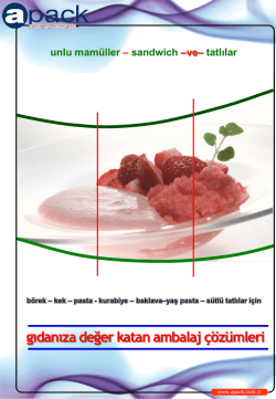 unlu mamüller ve tatlı