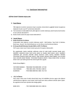 T.C. &Uuml;SK&Uuml;DAR &Uuml;NİVERSİTESİ