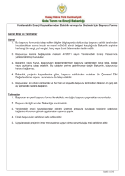 Başvuru Formu