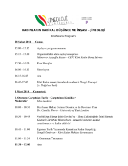 Konferans Programi PDF