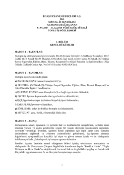 EGAŞ ECZANE GERE&Ccedil;LERİ A.Ş. İLE SOSYAL