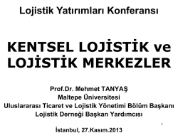 Kentsel Lojistik