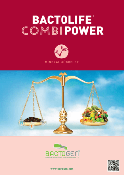 Katalog İndir - Bactogen Biyoteknolojik &Uuml;r&uuml;nler