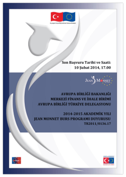 Duyuru metni 2014-2015 - Avrupa Birliği Bakanlığı