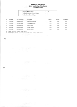 Mimarilk Fakttltesi sehir ve Bёige P:anlama