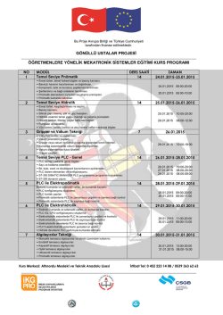 G&ouml;n&uuml;ll&uuml; Ustalar &Ouml;ğretmen Kurs Programı İ&ccedil;in Tıklayınız