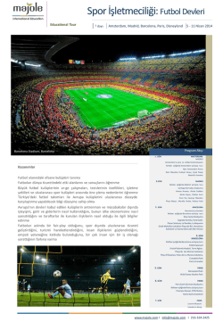 Spor İşletmeciliği: Futbol Devleri