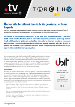 &Uuml;niversite tercihleri tercih.tv ile &ccedil;evrimi&ccedil;i ortama taşındı