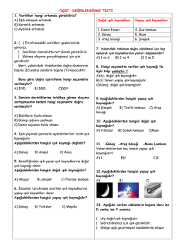 ışık ve ses değerlendirmeleri