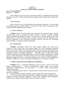 T.C. - &Ccedil;evre ve Şehircilik Bakanlığı