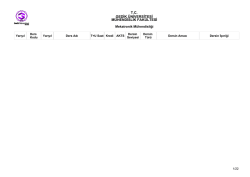 T.C. GEDİK &Uuml;NİVERSİTESİ M&Uuml;HENDİSLİK FAK&Uuml;LTESİ