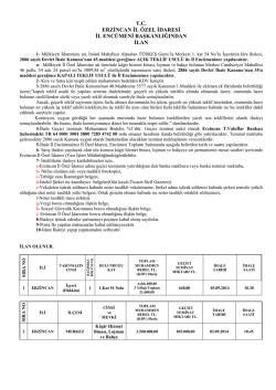 T.C. ERZĐNCAN ĐL &Ouml;ZEL ĐDARESĐ ĐL ENC&Uuml;MENĐ