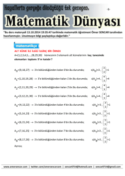 Gen&ccedil;ken bilgi ağacını dikelim ki, yaşlandığımız zaman g&ouml;lgesinde