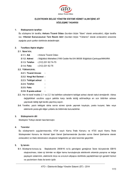 hizmet alımları tip s&ouml;zleşmesi