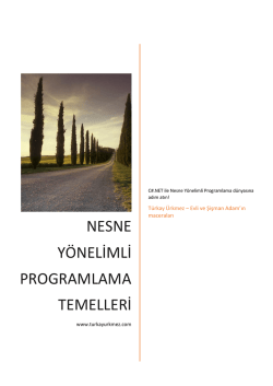 Nesne Y&ouml;nelimli Programlama Temelleri Kitabı