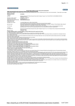 Sayfa 1 / 1 16.07.2014 https://ekap.kik.gov.tr/EKAP/Ortak