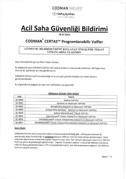 Acil Saha Gtivenli iBildirimi