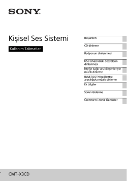 CMT-X3CD - Sony Europe
