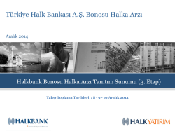 3. Etap Bono Ihraci Tanitim Sunumu (Genel)