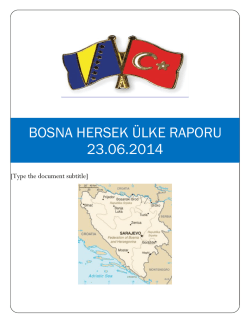 bosna hersek &uuml;lke raporu 23.06.2014