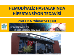 Hemodiyaliz hastalarında hipertansiyon tedavisi