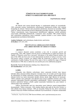 pdf dosyası - Afyon Kocatepe &Uuml;niversitesi İktisadi ve İdari Bilimler