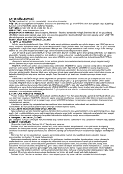 Satış s&ouml;zleşmesi